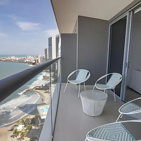 Lujoso Apto De 2 Hab En Piso 26 - Morros Cartagena