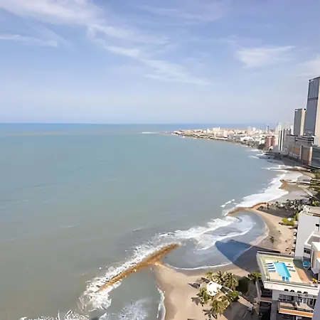 Lujoso Apto De 2 Hab En Piso 26 - Morros Apartamento Cartagena